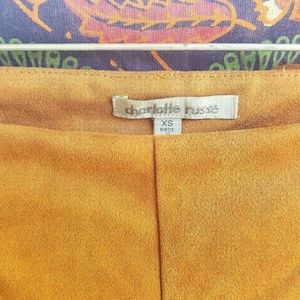 Shorts - Cut out suede shorts Shorts - Cut out suede shorts